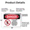 Signmission Do Not Climb Ladder Roof Access Danger Sign, Plastic, 18in W x 12in L, 2PK OS-2PACK-DS-P-1218-L-2091 - alternate 6
